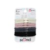 SCUNCI 8PK BRAIDED & BEADED ELASTICS