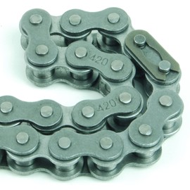 CK196 KT196 Gokart Drive Chain and Jackshaft Chain #420 x 32 Links with Master Link Compatible with Coleman CK196 KT196