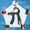 Shengsenfu Adjustable Hand Grip Strengthener Kit 7Piece Grip Strength Trainer