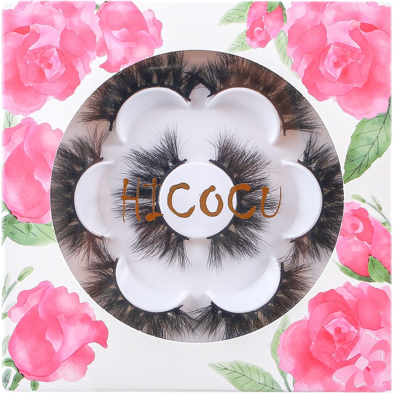 DYSILK 6D False Eyelashes, Artificial Eyelashes, Fluffy Long Dramatic Natural