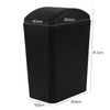 Begale 15 L Plastic Swing Top Waste Bin, Plastic Trash