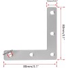 Rannb 15 Pack L Shape Flat Brackets Stainless Steel Right