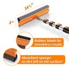 4-12 ft Window Washer Squeegee Kit with Extension Pole (20+