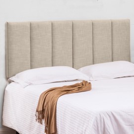 HAOBO Home Upholstered Headboards Foldable Queen/Full Linen Panels with Height Adjustments