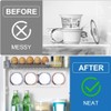 SOPHICO Organizer for Fridge, 4 Capacity Sliders for Refrigerator, Yogurt
