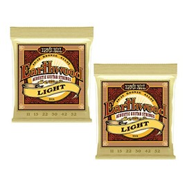 Ernie Ball Acoustic Guitar Strings - Earthwood 2006 80/20 - XL - 10-50 - 2 Pack