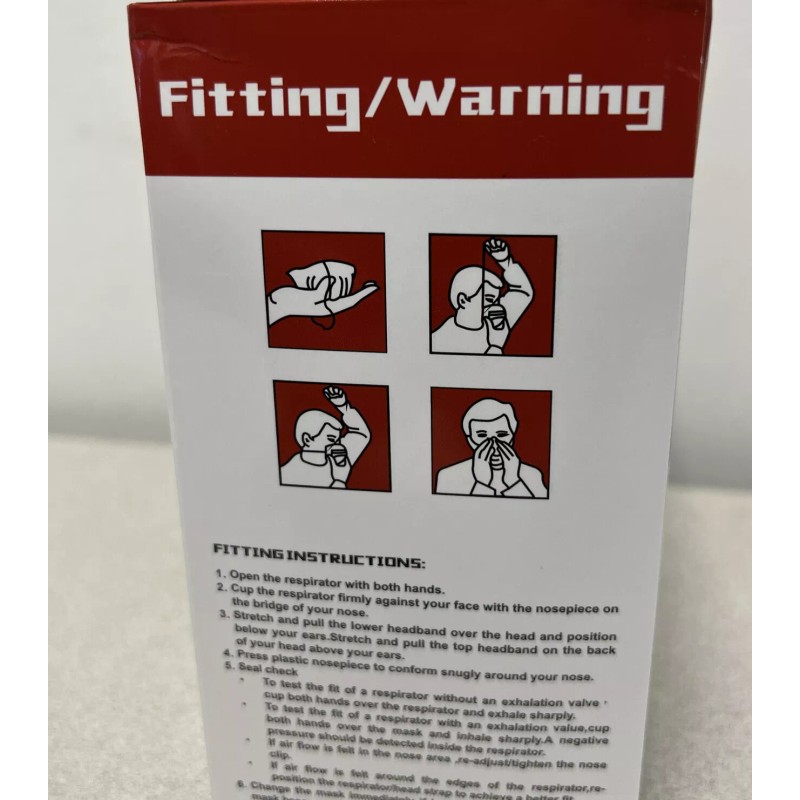 Harley Niosh N95 Respirator Face Mask Model No. L-188 -