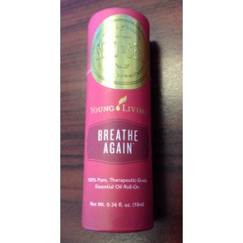 Young Living BREATHE AGAIN 10ML ROLL-ON - Eucalyptus Peppermint Copaiba - Sealed