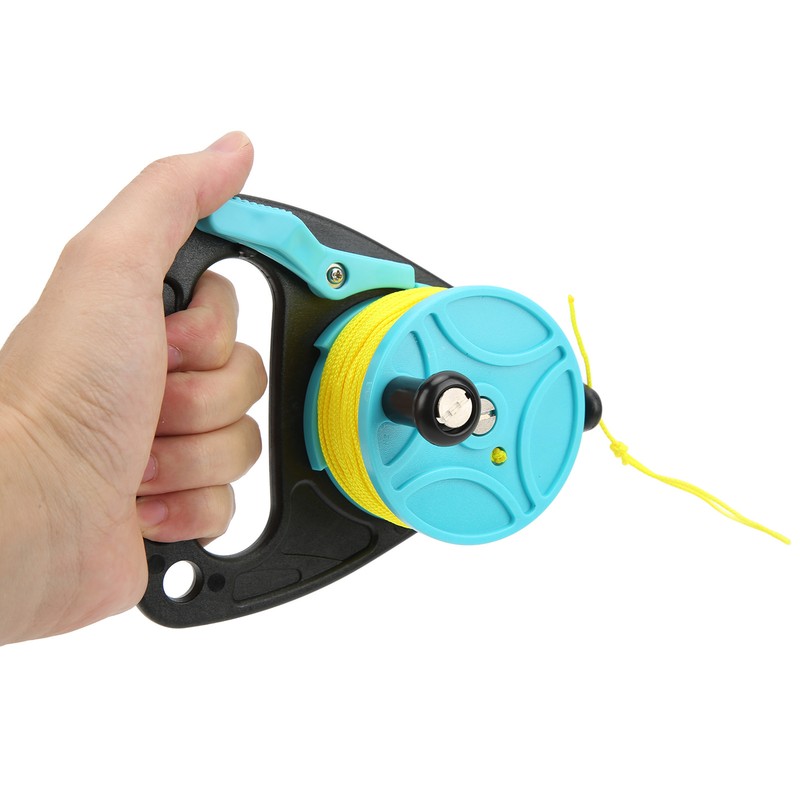 Portable Diving Handle Reel Scuba Diving Reel with Thumb Stopper