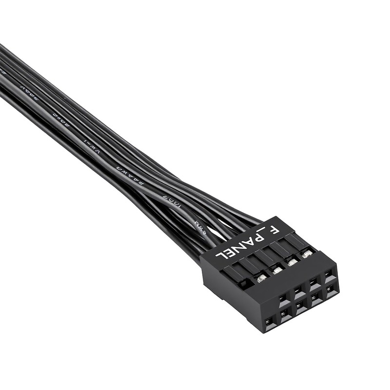 Iesooy Motherboard Front Panel Extension Cables, F Panel 9-Pin Male