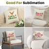 WANZELONYO Sublimation Pillow Covers Blank 16x16 Inch Linen Throw Pillow