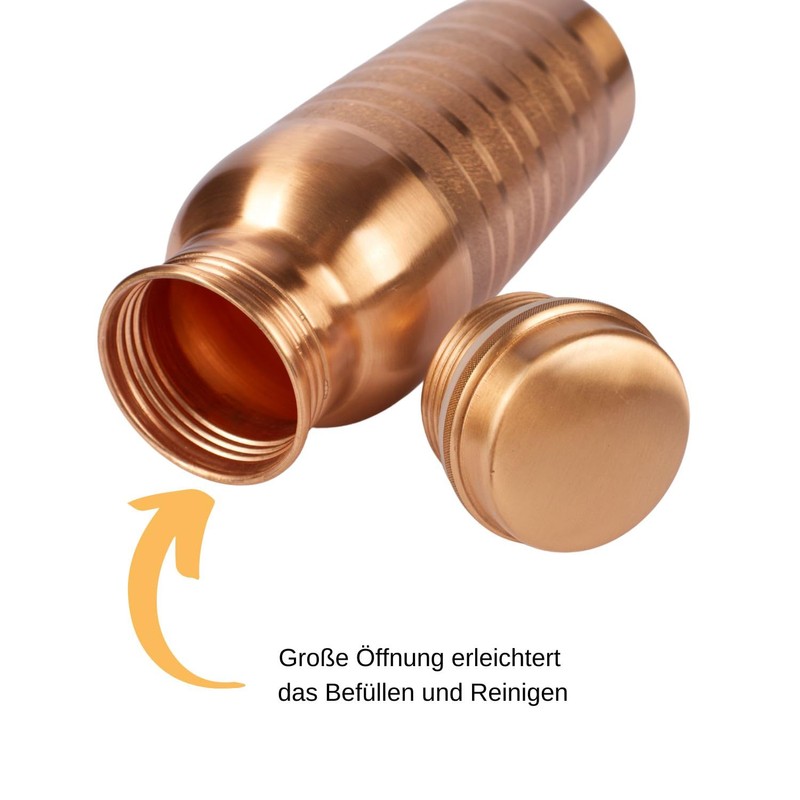 DAYASA Copper Bottle 650/950 ml - Unique Designs to Energise