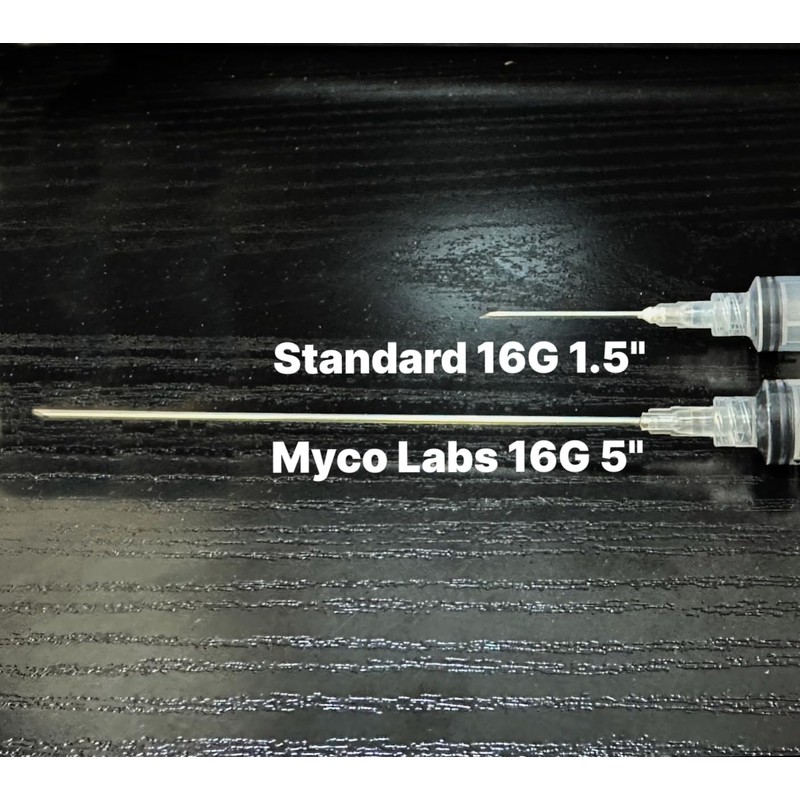 Myco Labs 16G 5 Inch 125mm Luer Lock Disposable Liquid