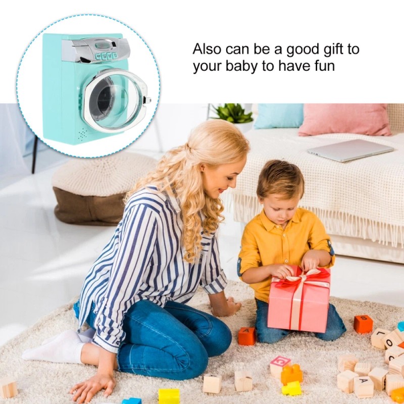 None Simulated Washing Machine Toy Kids Washer Dryer Playset Washer