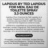 Lapidus By Ted Lapidus For Men. Eau De Toilette Spray