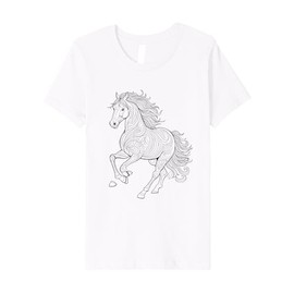 Kids DIY Color Your Own Tee Unicorn & Horse Stencil Kit Kids Gift Premium T-Shirt