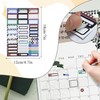 FuninCrea 2025 Calendar with 4 Sheets Creative Planning Stickers, Wall