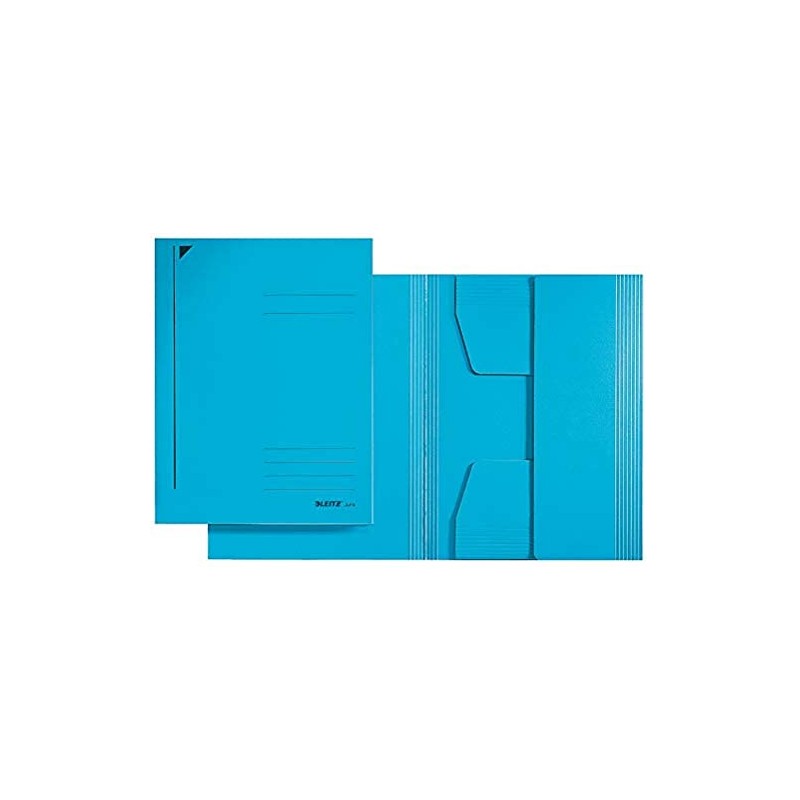 Esselte Leitz Three-Flap Folder A4 Premium Card Blue