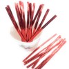 Weststone 100pcs 3" Red Metallic Twist Ties for Pop Treat