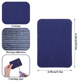 YUXIANLB Iron On Patches For Clothes Fabric Repair Patch Jean Patches 16Pcs Sublimation Iron-On Transfer Decorating Kit Party Patch Pants Clothing Repair Adhesive Cotton For Clothing Inside Or Outside