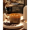 96NORTH Luxury Coffee Soy Candle | Large 3 Wick Jar