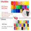 ChaliGoo 460 Sets T5 Plastic Snap Fasteners with Upgraded Pink