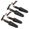 4Pcs Motorcycle LED Turn Signals Daytime Running Lights Blinker Front
