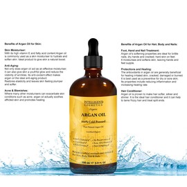 Argan Oil 100% Pure Cold Pressed and Certified Argan Oil for Face, Skin, Hair and Nails Natural Products from Morocco Moisturising Oil for Younger Nourishing Skin Care 100 ml
