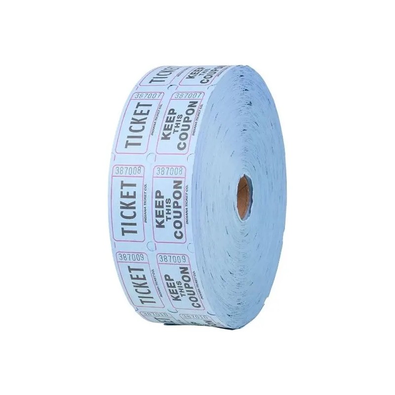 1 Rollo De 2000 Tickets Dobles, Boletos Entradas Fiesta Rifa