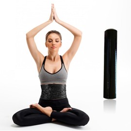 Meckerni 328 ft Black Osmotic Plastic Stomach Wrap, Saran Wrap For Exercise and Sweat Enhancer Body Wrap