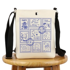 G2TUP TV Show Inspired Gift Trixie & Katya Stamps Tote Bag Drags Queen Fans Handbag Comedy Fans Gift (Trixie & Katya -x)