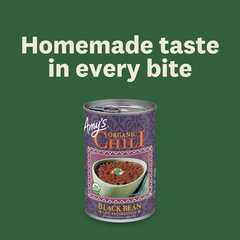 Amy's Chili, Black Bean, Medium Spice, Gluten Free & Organic