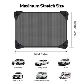 Car Window Shades，2 Pack 20"x12" Car Window Shade for Baby,Side Window Sun Shades Protect Child, Pets from Sun Glare and UV Rayse