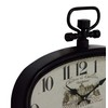 Deco 79 Metal Decorative Pocket Watch Style Wall Clock for