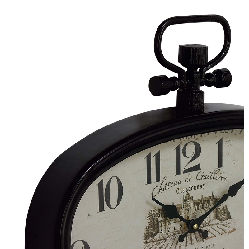 Deco 79 Metal Decorative Pocket Watch Style Wall Clock for
