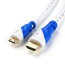 miniHDMI Cable | 3 m | White/Blue | HDMI 2.0 | 3D Ready | 4K/60Hz | miniHDMI to HDMI