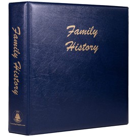 A4 Binder Family History (Blue)