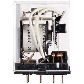 omron ミニパワーリレー 基準形 4極シングル接点 プリント基板用端子(正式製品型番:MY4-02 DC24)