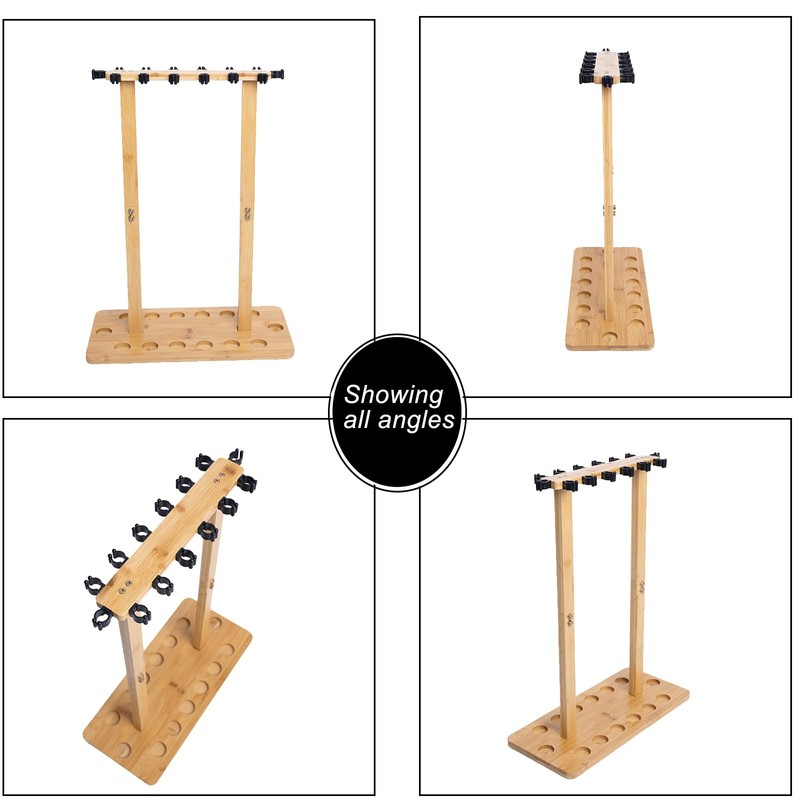 Waxaya Fishing Rod Rack, Fishing Pole Rack Holds Up to