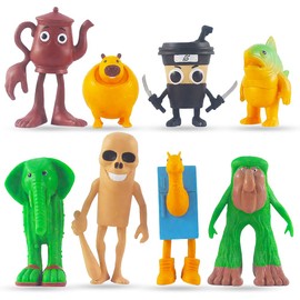 CLKDPNO 8Pcs Italian Brain Ornaments, Brairot Figures,Game Themed Model Toys,Animal 3D Printed Doll,Gifts Articulated Animals Fidget for Adults Kids