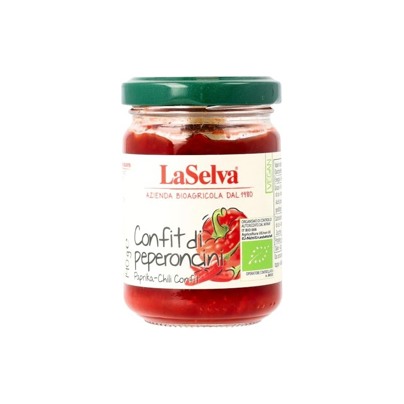 La Selva Organic Pepper Chili Confit - Hot Preparation (2