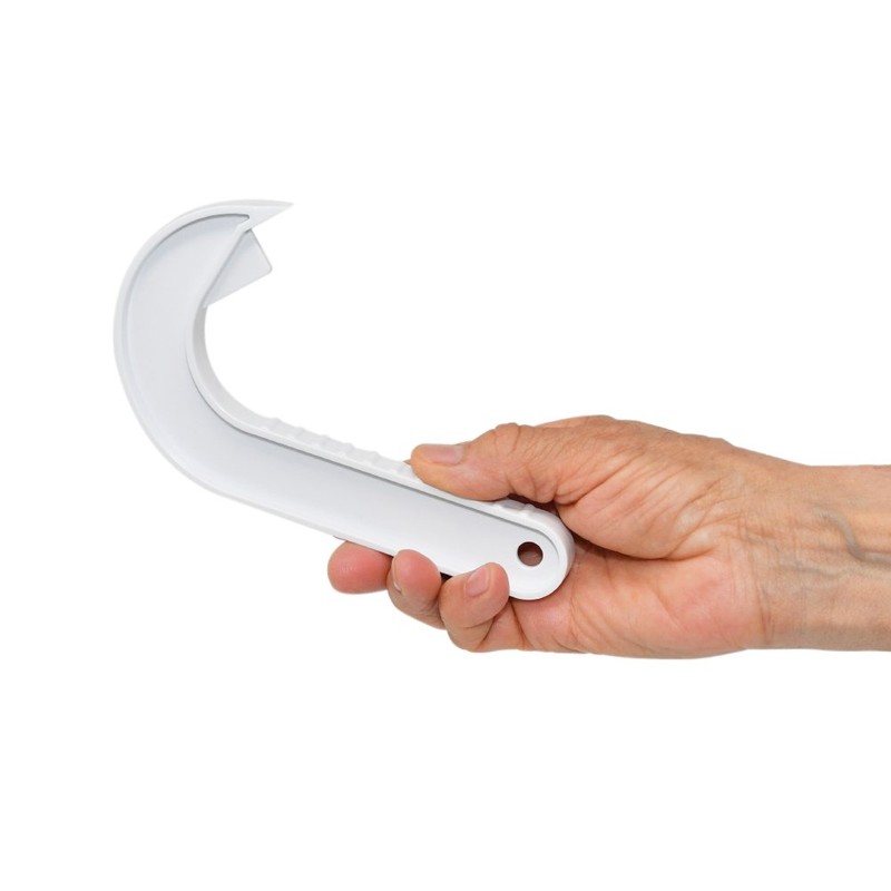 Home-X Ergonomic Ring-Pull Helper, Perfect for Opening Ring-Pull Cans, White