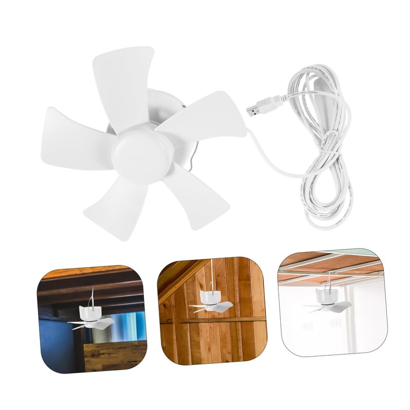 Outanaya Compact Hanging Fan with USB Plug High Wind Power