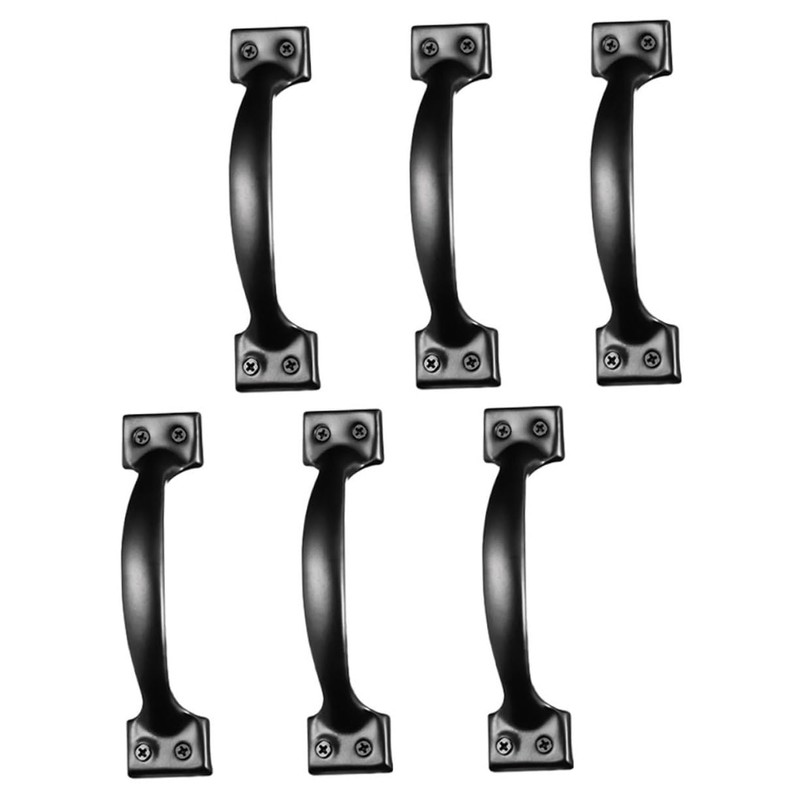 Outanaya 2sets Cupboard Door Handle Vintage Brass Knob Drawer Pull