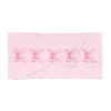 Pink Bow Oversized Beach Towel - size: 36" × 72"