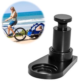 Bicycle Trailer Coupling, Universal Coupling for Kid/Kid Plus from 2016, Adapter Bicycle Trailer, Black (A)