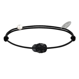 LES POULETTES BIJOUX - Link Black Crystal Beetle Bracelet, Crystal, Crystal