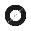 LANZZAS Flue Pipe Wall Rosette with 70 mm Rim -