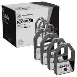 LD Products Compatible Printer Ribbon Cartridge Replacement for Panasonic KX-P155 (Black, 4-Pack) Compatible with Craden DP 7 KX-P1624 KX-P1654 KX-P2624 KX-P3624 Roland DG PR-2450