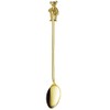 Takakuwa Metal Rubber Cast Coffee Spoon, Parent-child Bear, Gold 003518